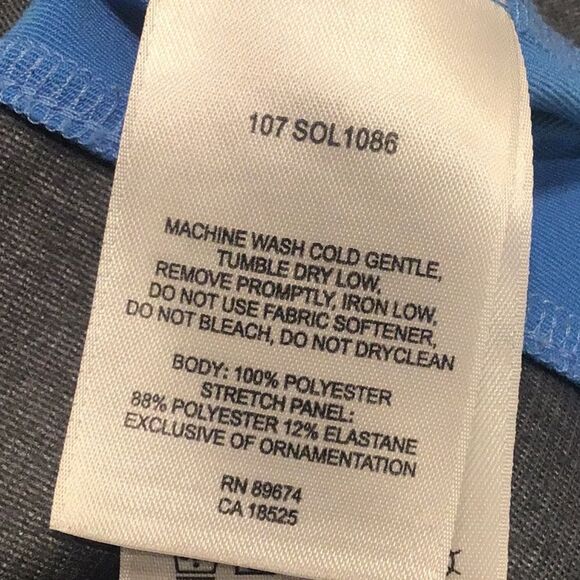 Mountain Hardwear Blue Gray Windstopper Quarter Zip Performance Layer Pullover - Picture 14 of 14